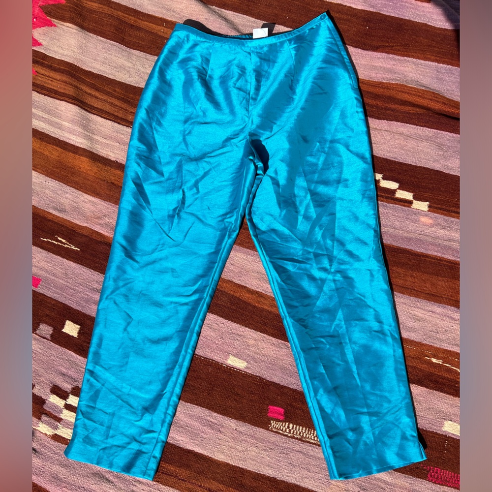 Shimmery Blue Trousers